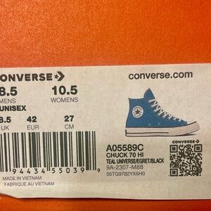 Converse Chuck 70 Hi Teal Universe